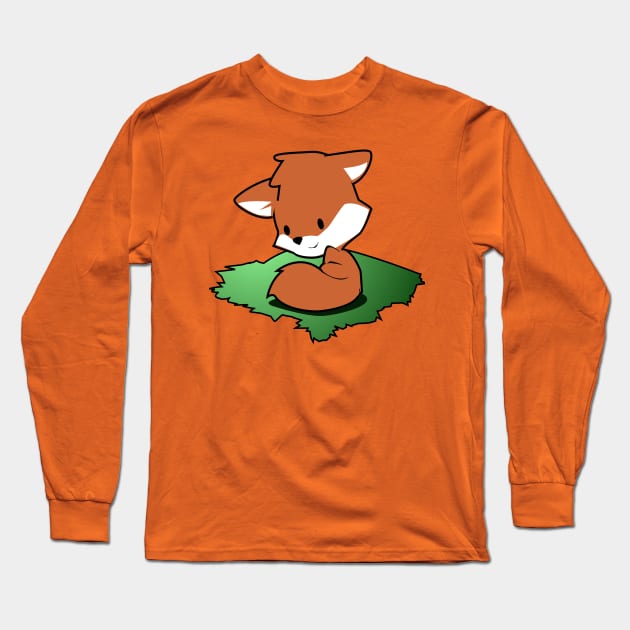 Chibi Fox Long Sleeve T-Shirt by Spikeani